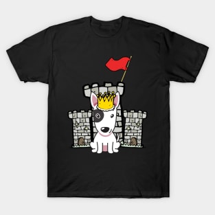 Funny bull terrier is the king of the castle T-Shirt